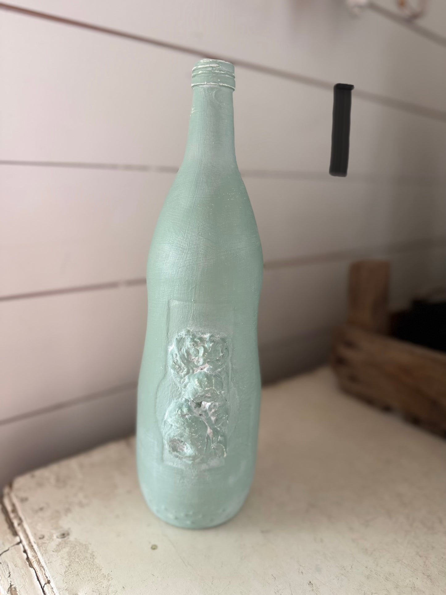 Hand Painted French Bottle with Mould