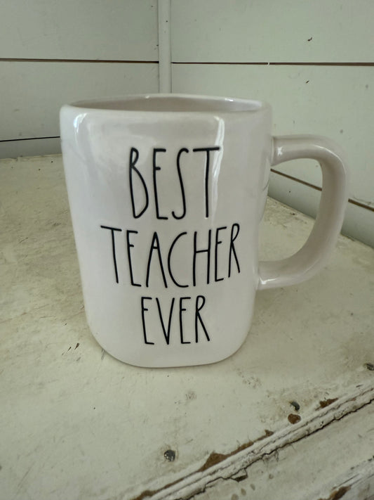 Best teacher ever Rae Dunn mug