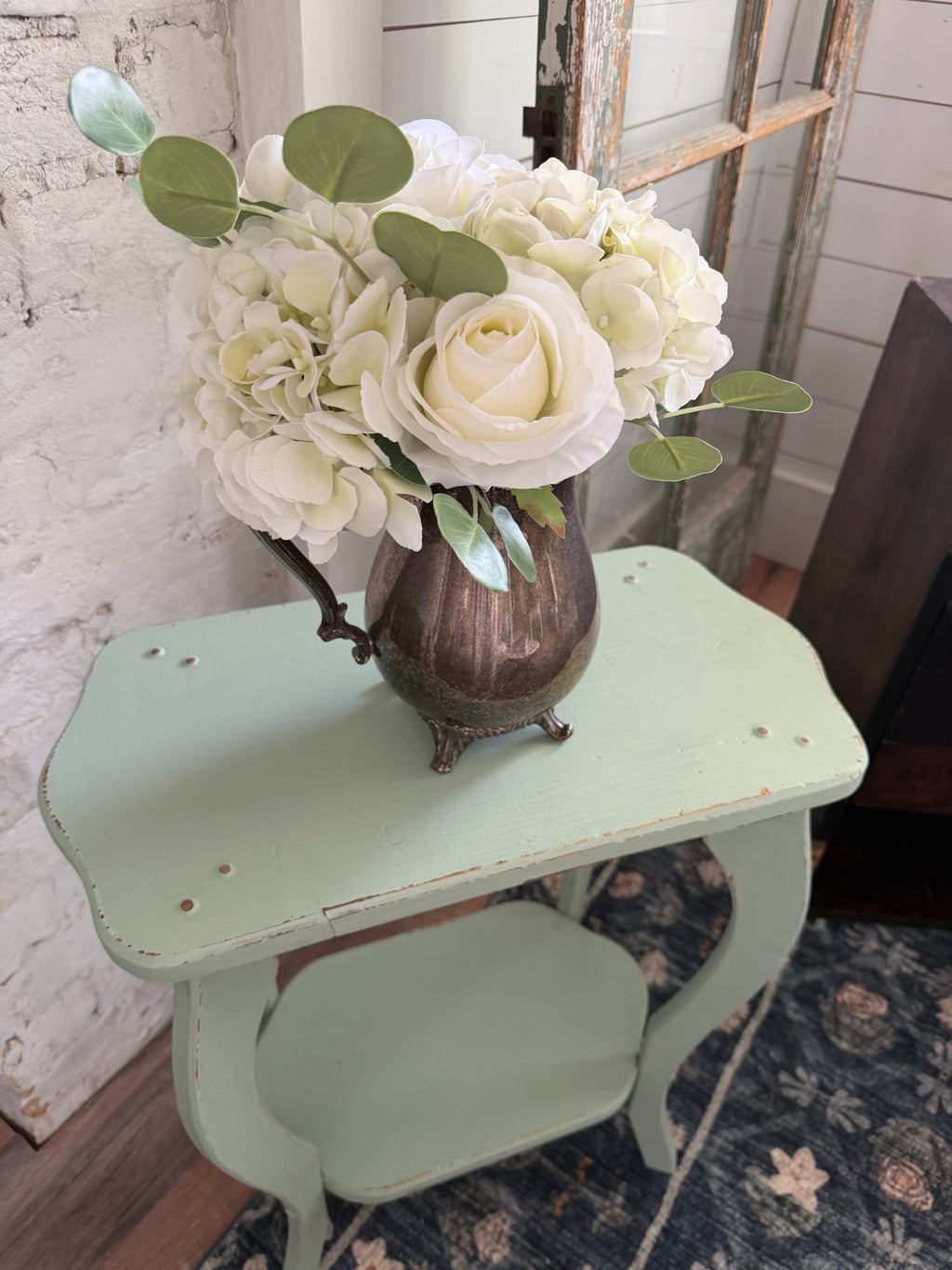 Oak two Tiered Side Table