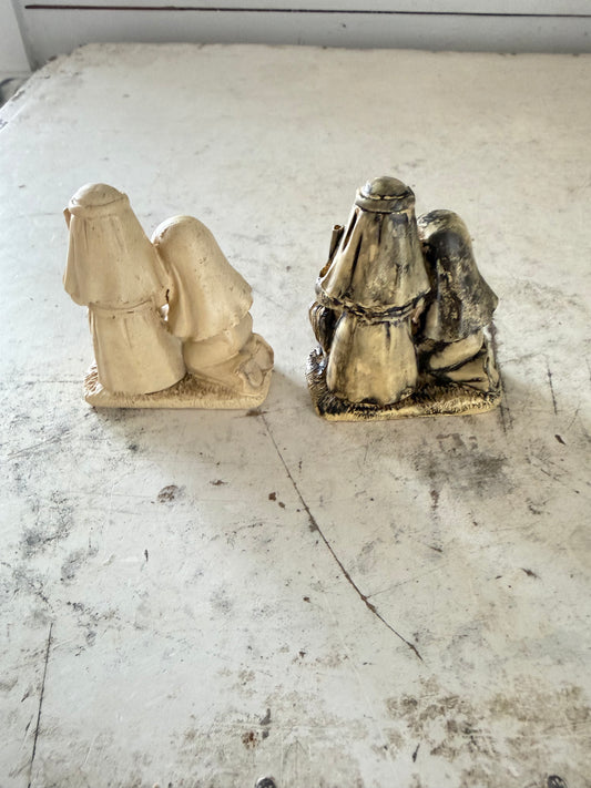 Vintage Resin Mini Nativity - Will get makeover - SOLD INDIVIDUALLY