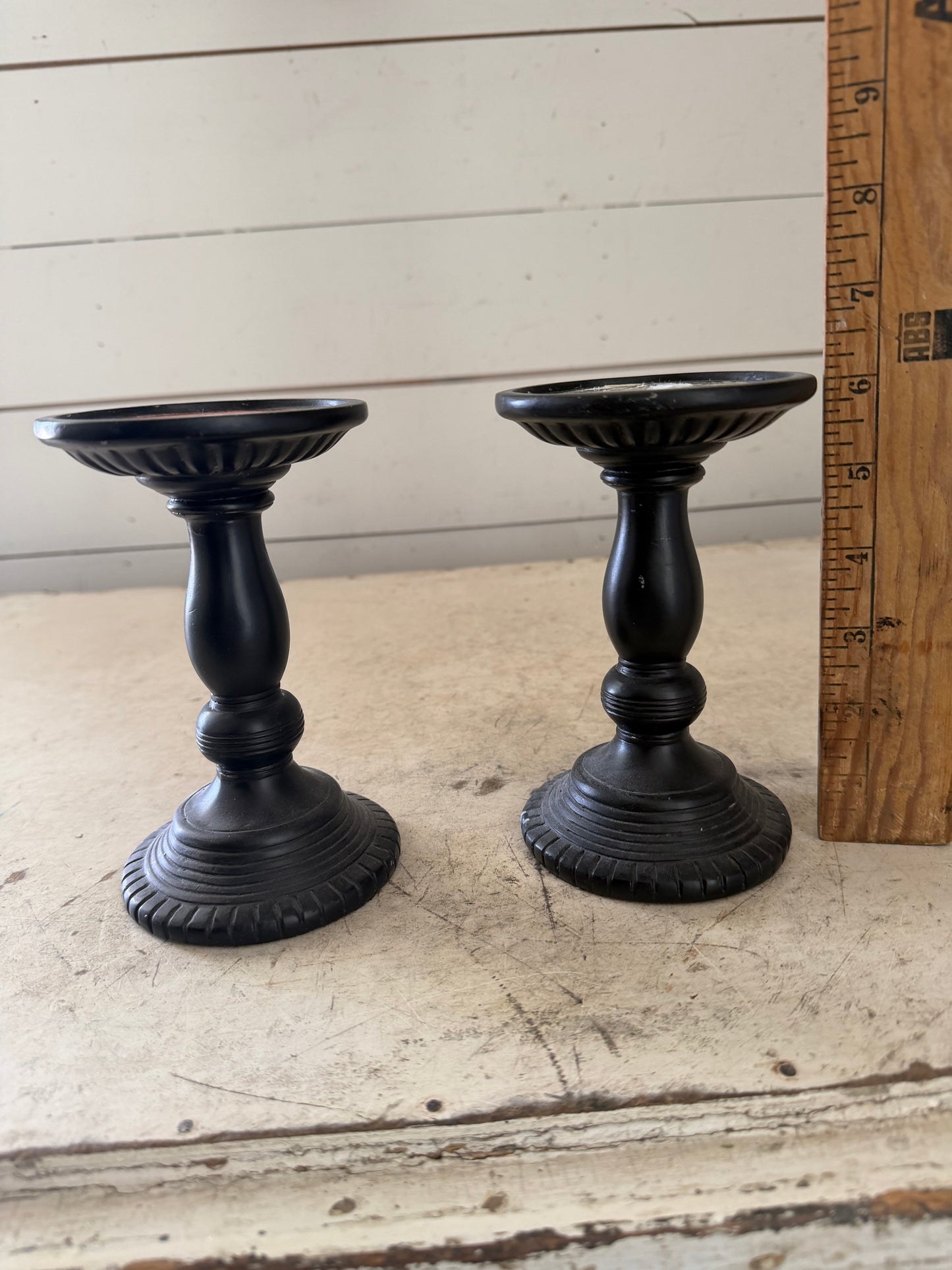 Pair of resin candlesticks will get makeover
