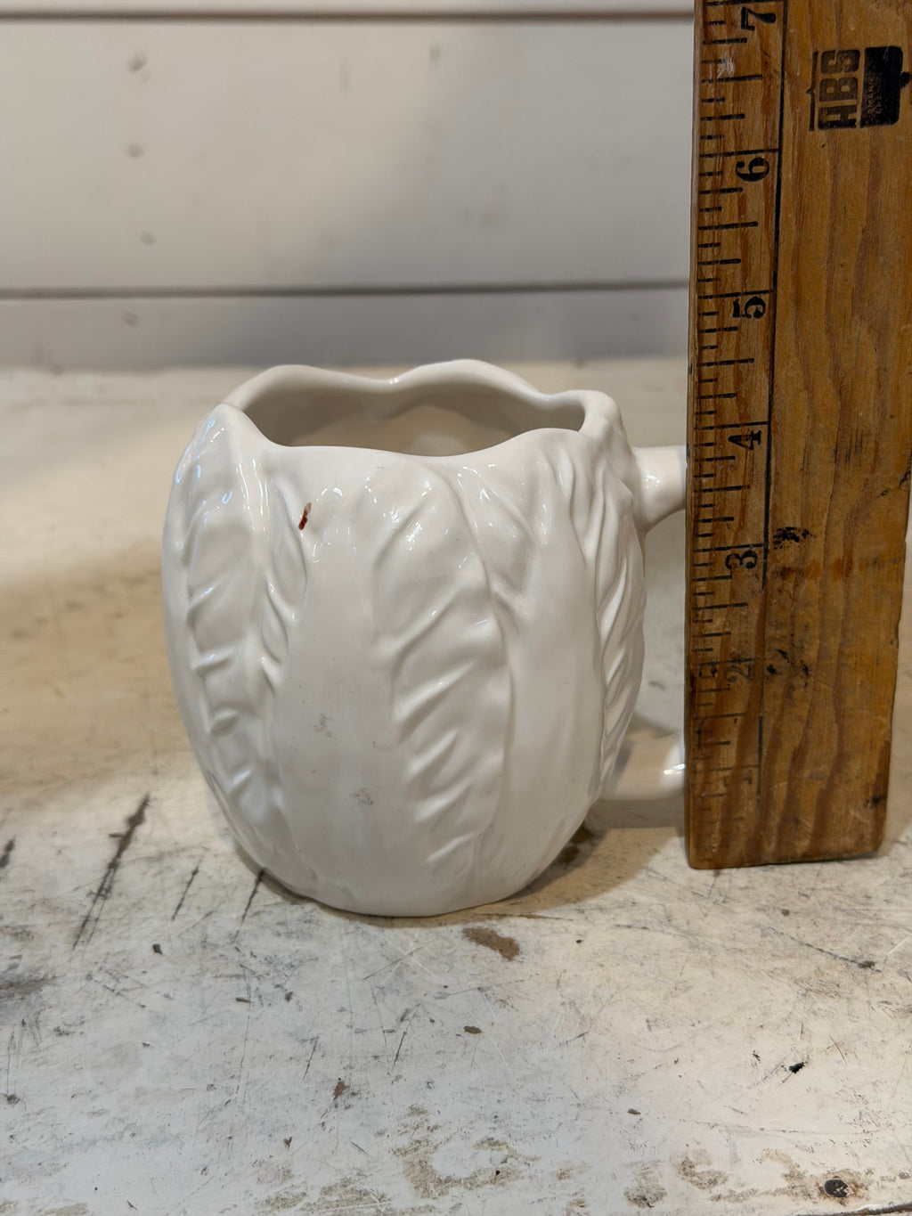 White Ceramic Cabbage Mug