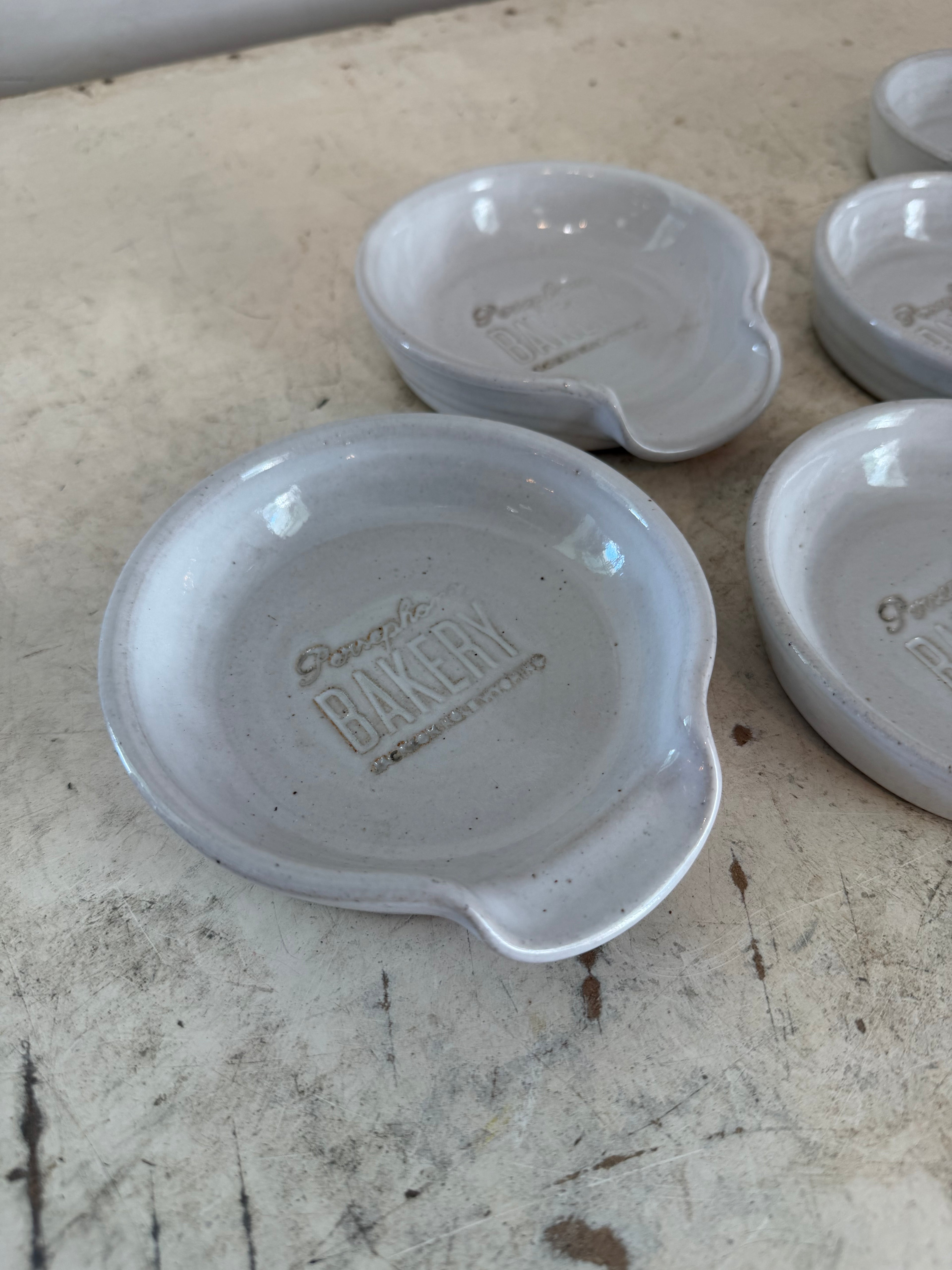 Stoneware spoon rest