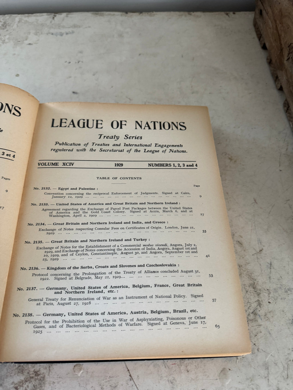League of Nations 1929