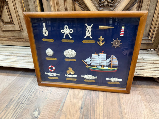 SAILORS KNOTS IN SHADOW BOX