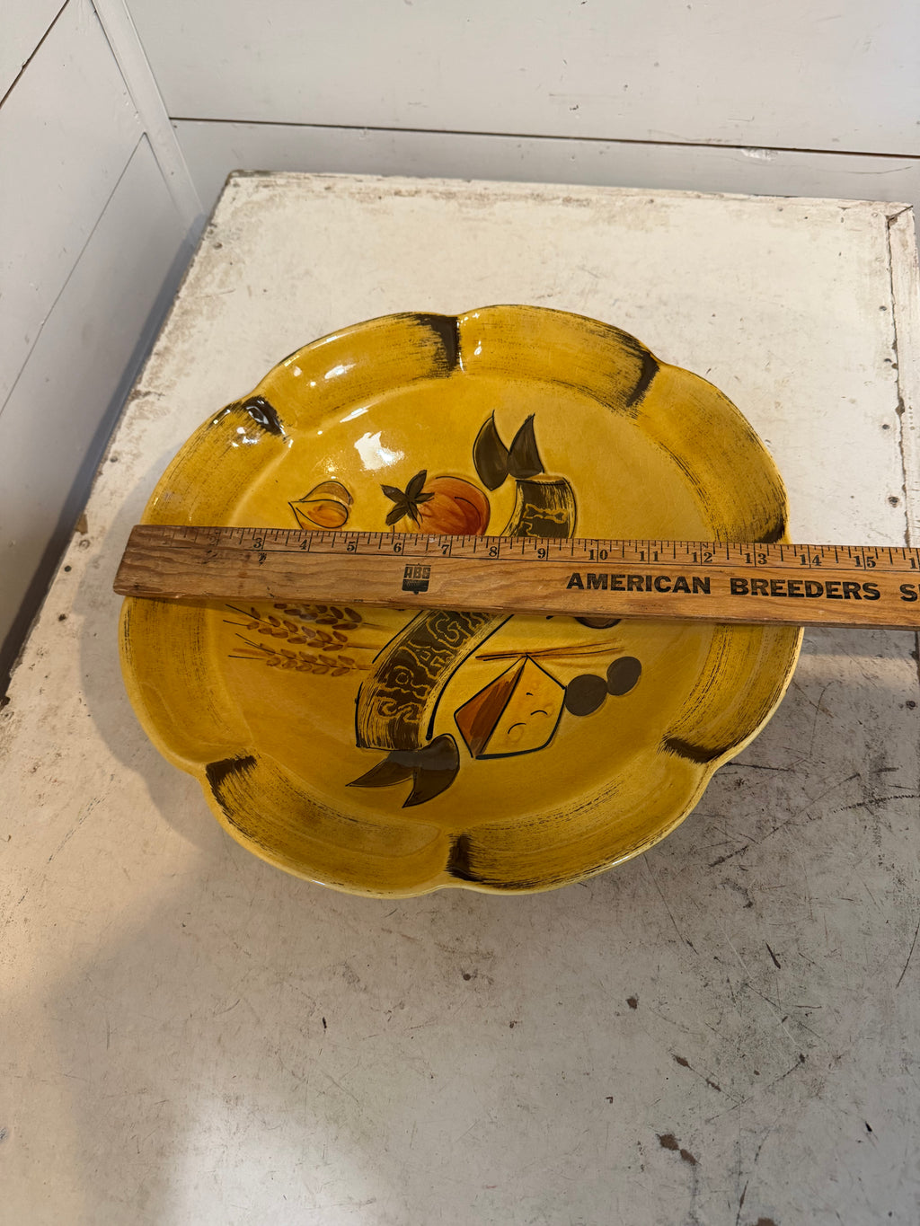 Vintage California Pottery Spaghetti Bowl