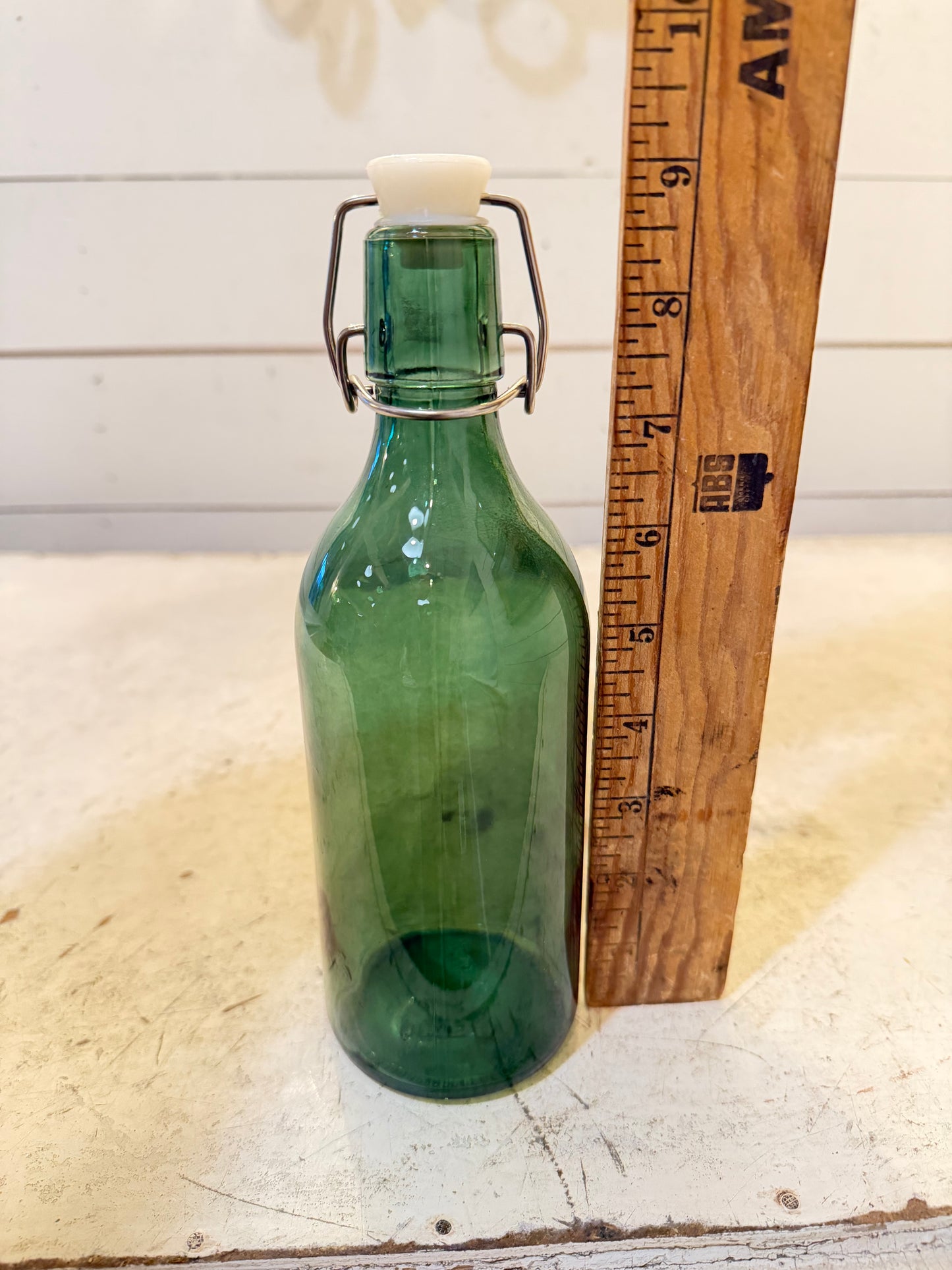 Green Flip Top Bottle