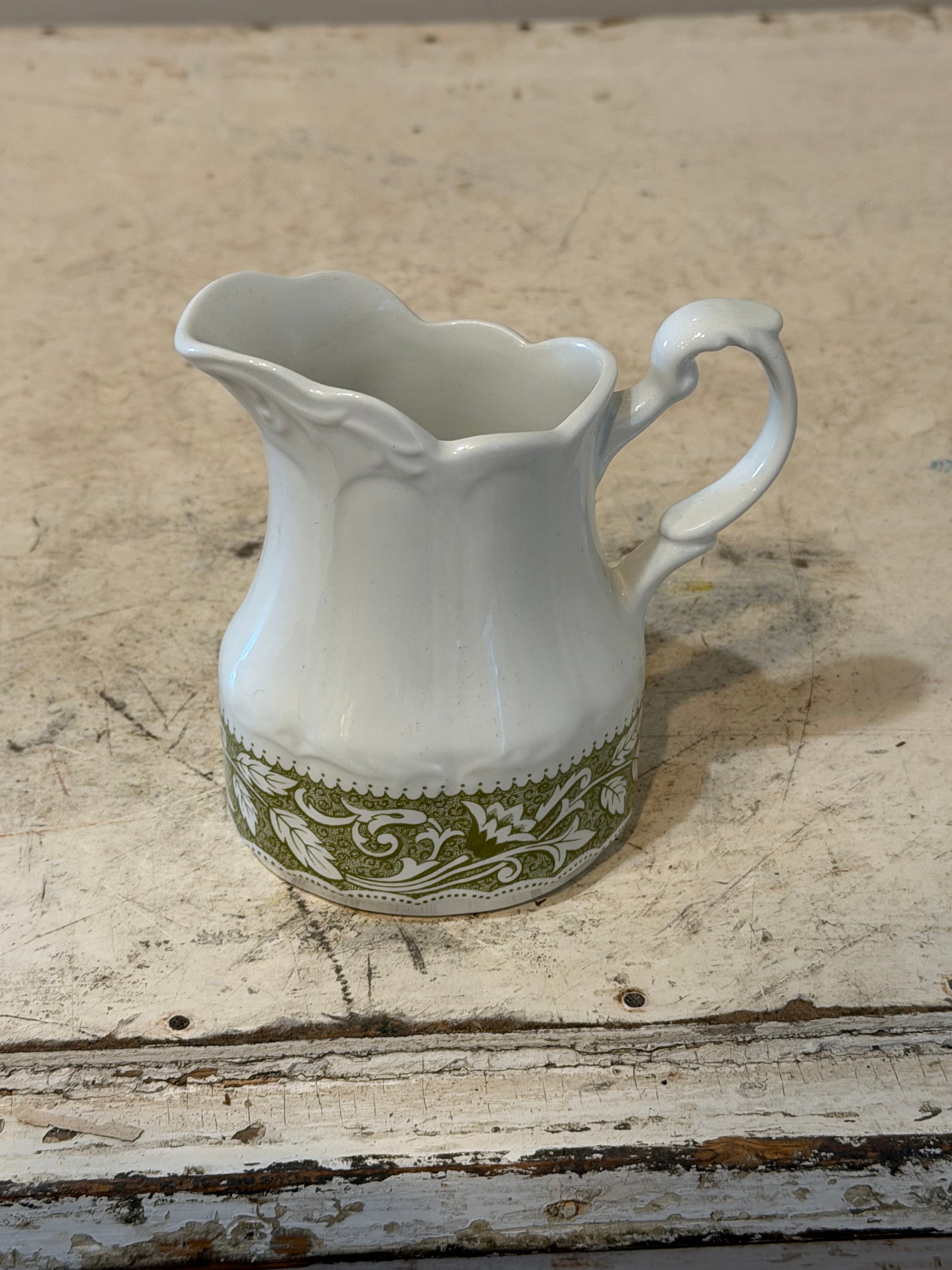 Vintage Ironstone Dishes "Renaissance Green" pattern by J & G Meakin SOLD INDIVIDUALLY