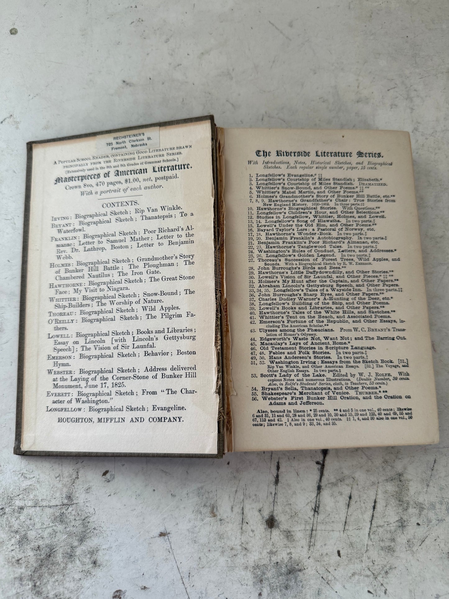 Riverside Literature Series 1,4 and 30 book