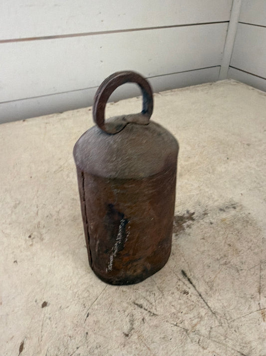 Antique Iron Large Cow Bell