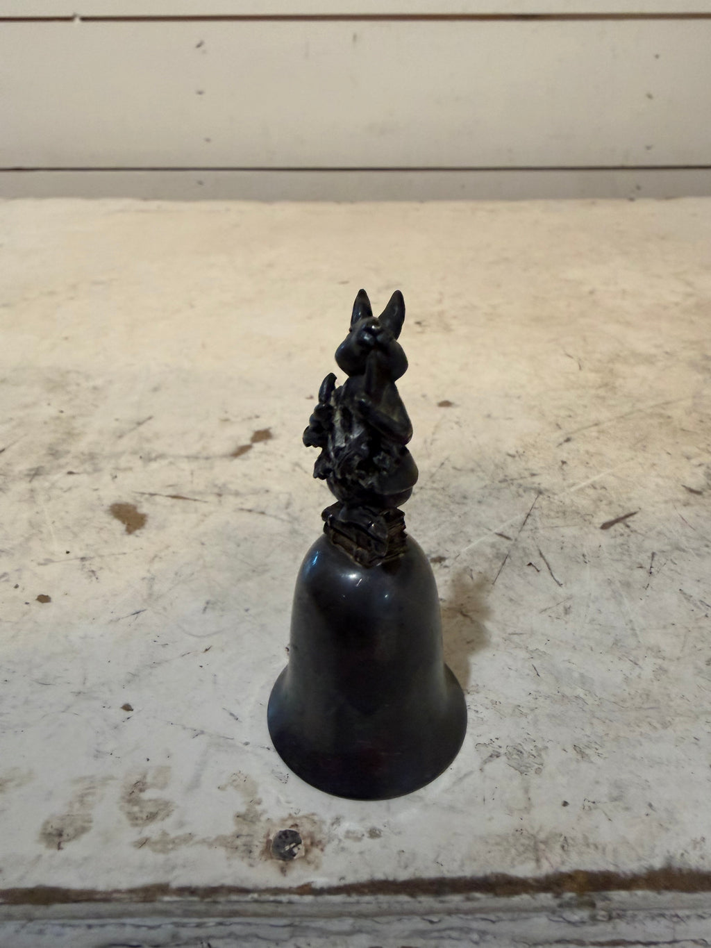 Vintage metal Bunny bell