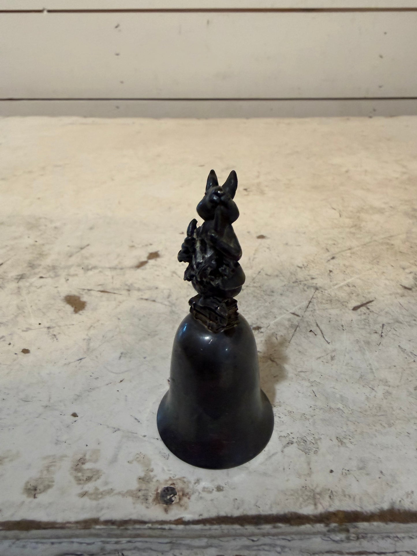 Vintage metal Bunny bell