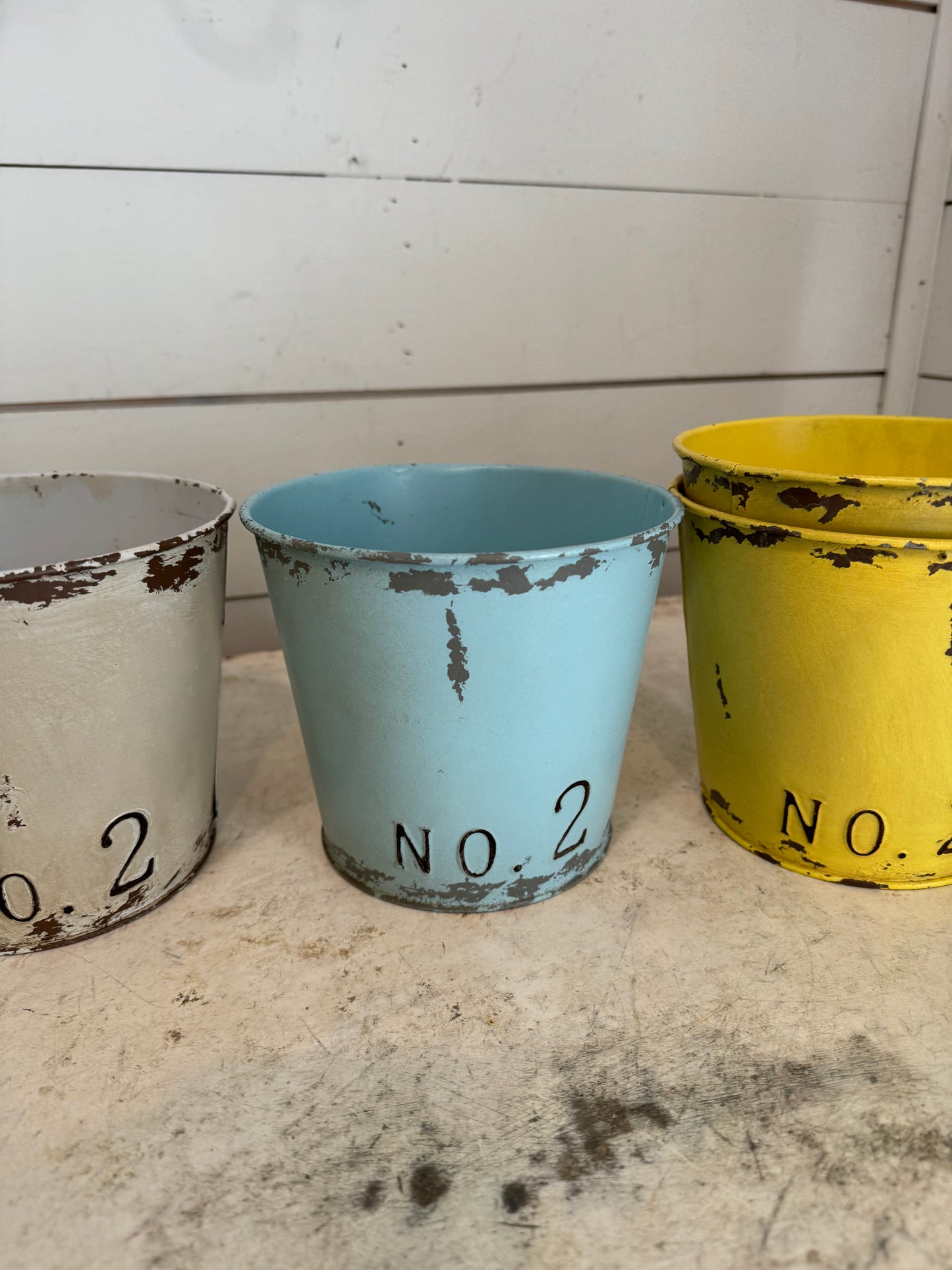 Numbered Metal Pots - Sold Individually