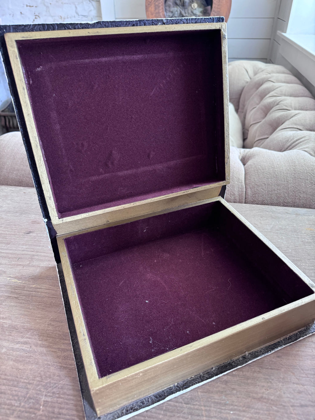 Painted Christmas Book Boxes - Sold Individually
