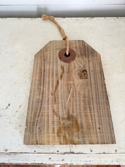 Large Wooden Tag will get makeover
