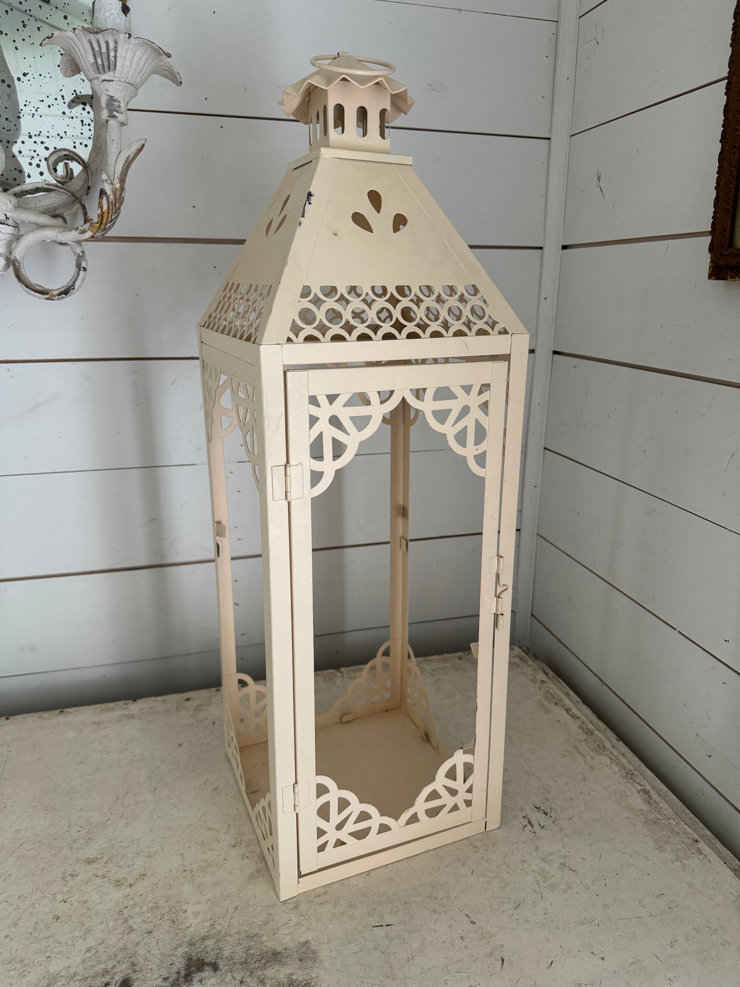 Oversized Cream Lantern