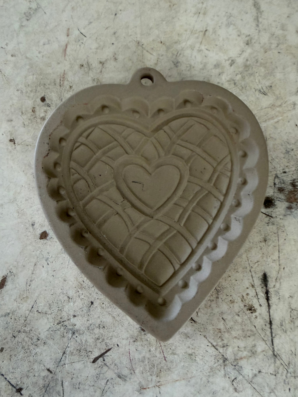vintage 1997 Wilton clay folk art cookie mold