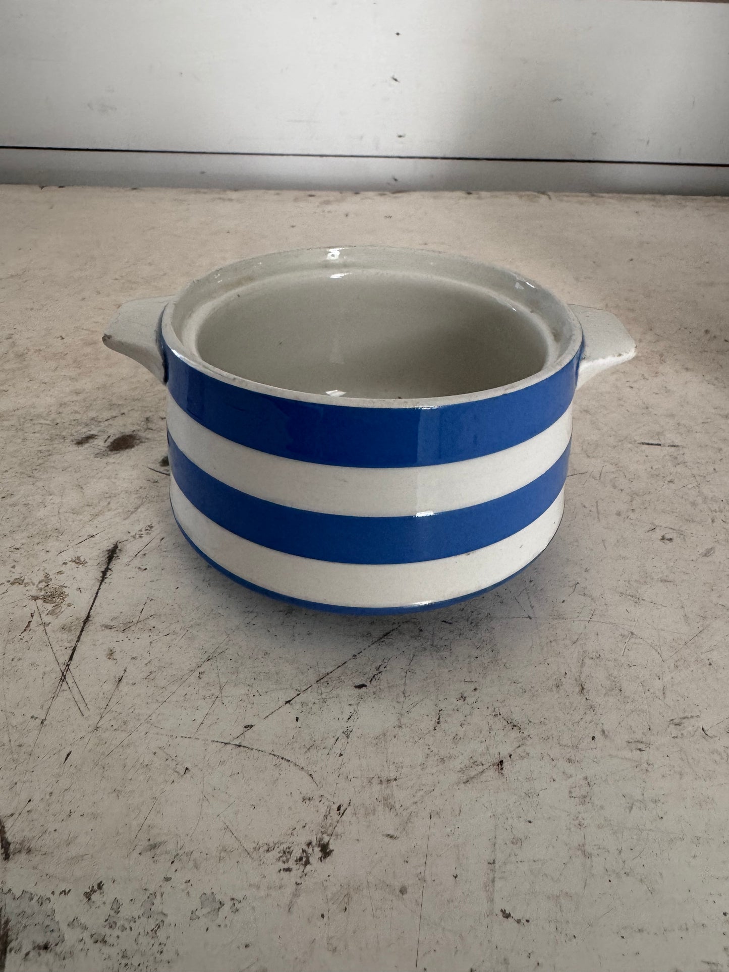 Blue Cornishware Sugar Dish - No Lid