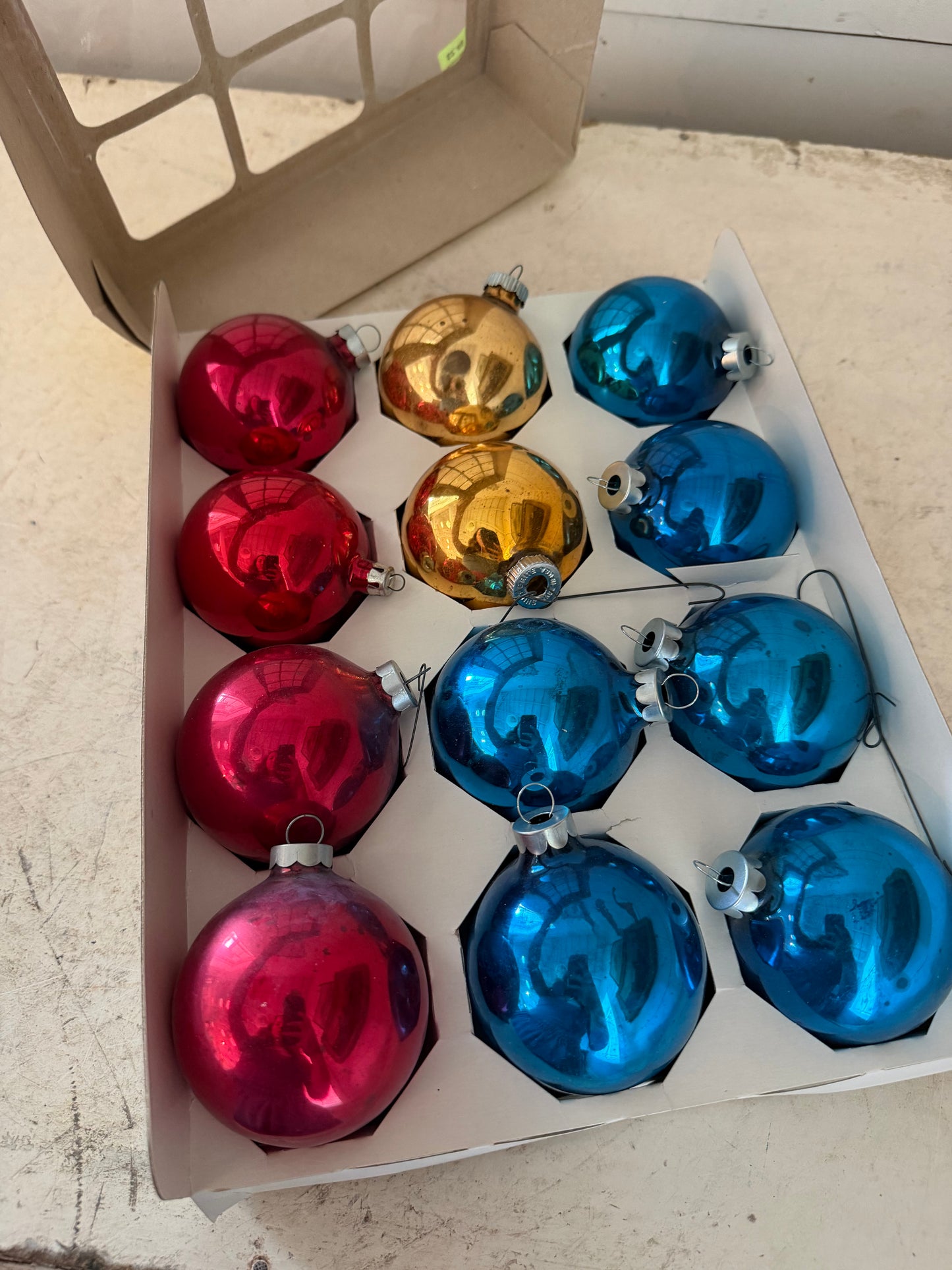 Set of Holly and Shiny Bright Ornaments