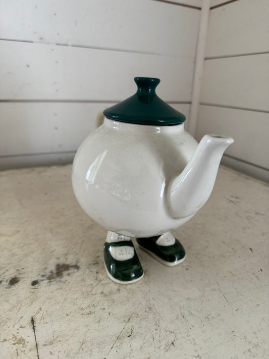 Carltonware, Walking TeaPot, Hand Painted, Carltonware Walking Teapot, Made in England, English Pottery,  Tea Pot - no stamp