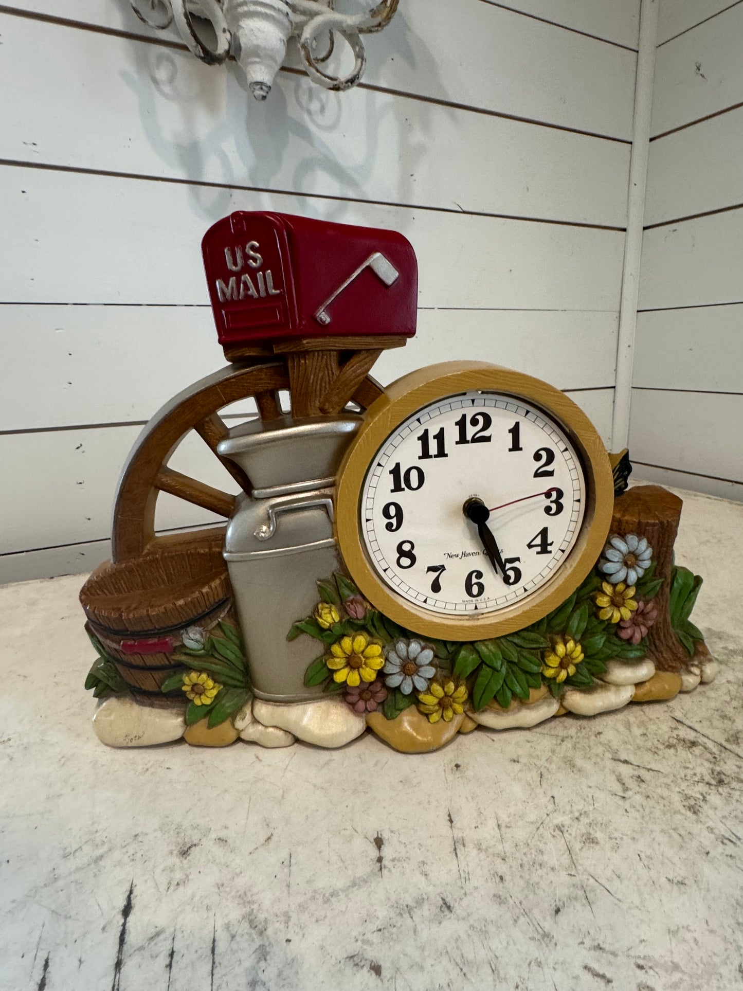 Burwood Milk Can Clock New Haven Quartz