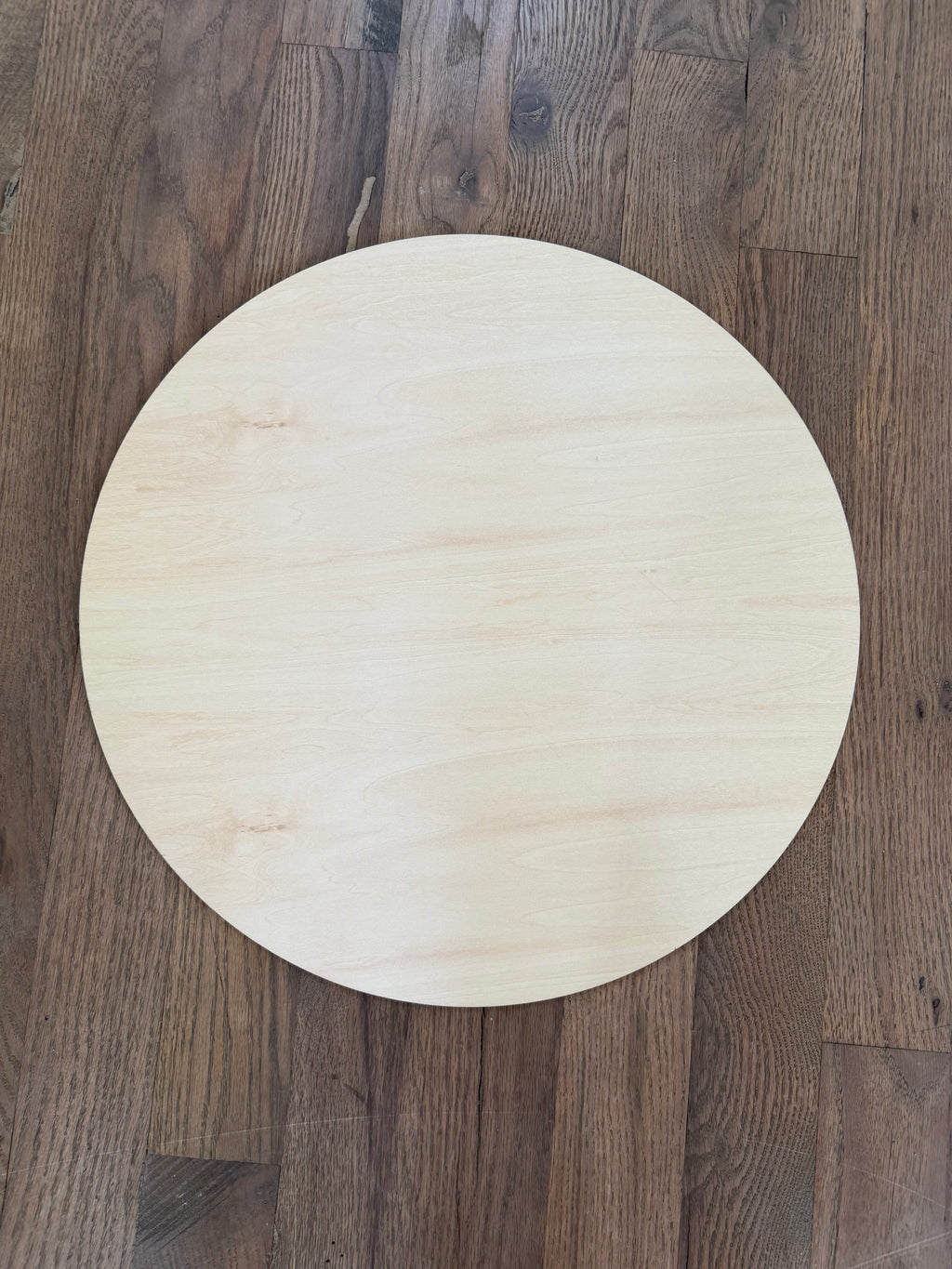 Wood round will get art and makeover