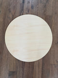Wood round will get art and makeover