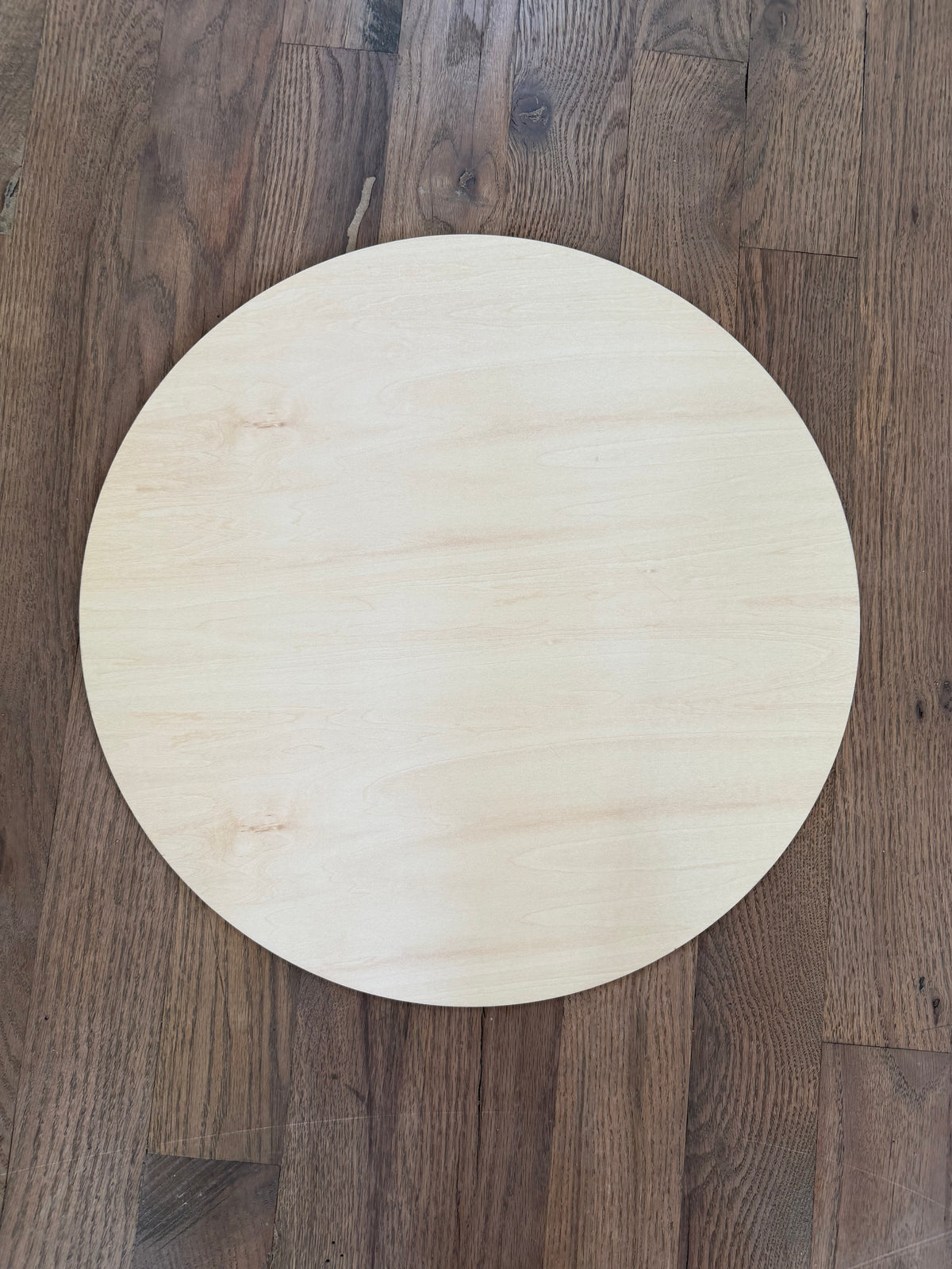Wood round will get art and makeover