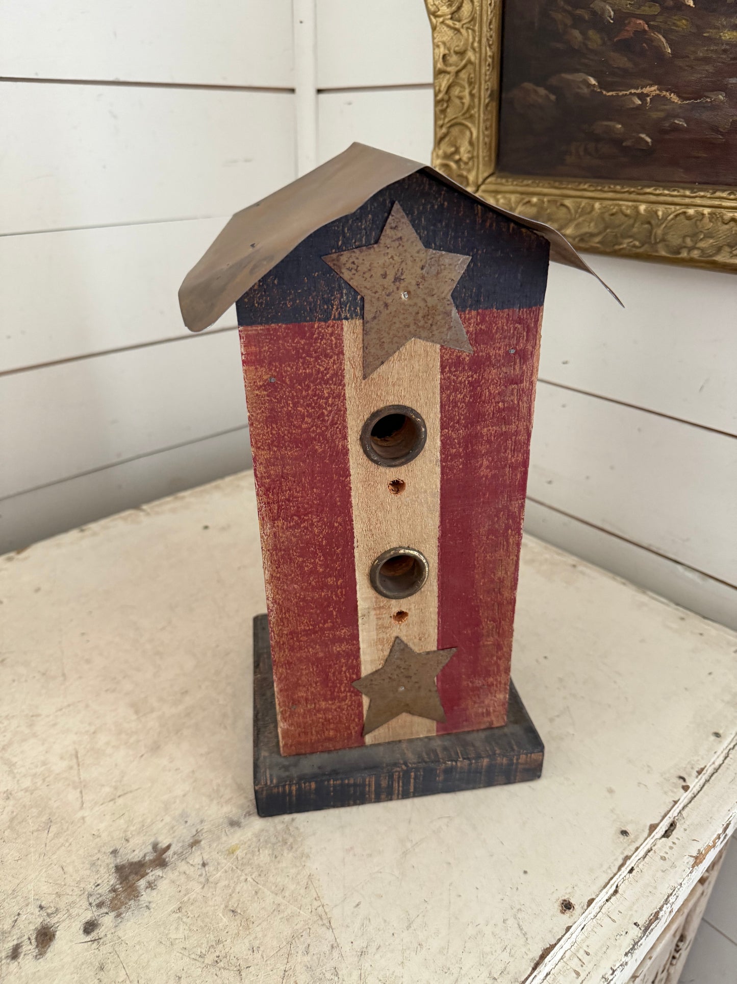 Americana Style Birdhouse As is
