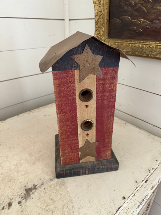 Americana Style Birdhouse As is