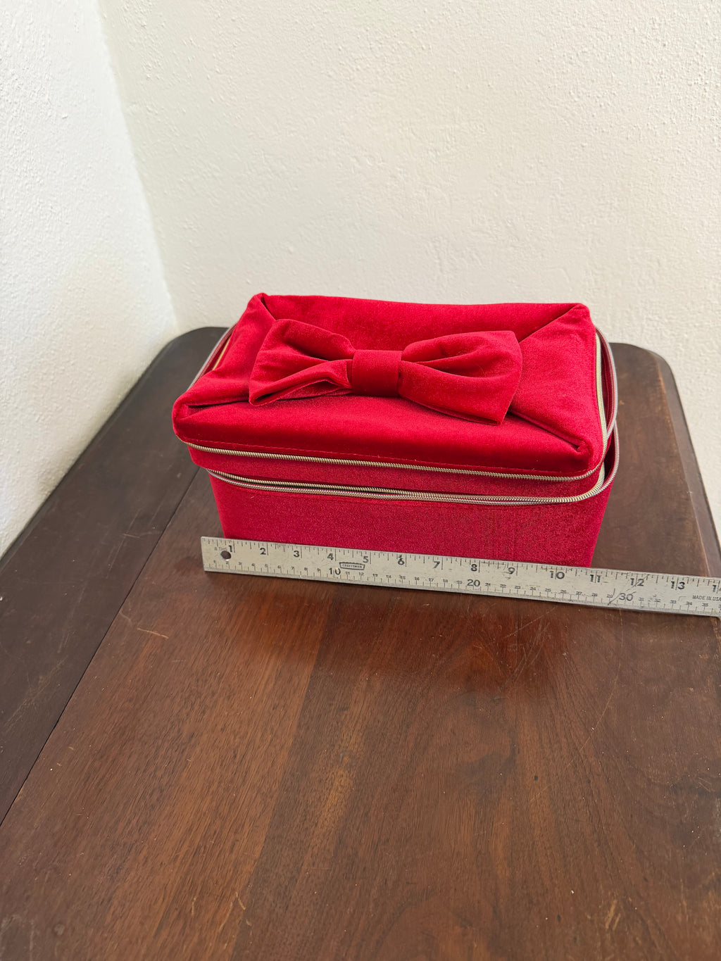 Estee Lauder Red Velvet Train Case