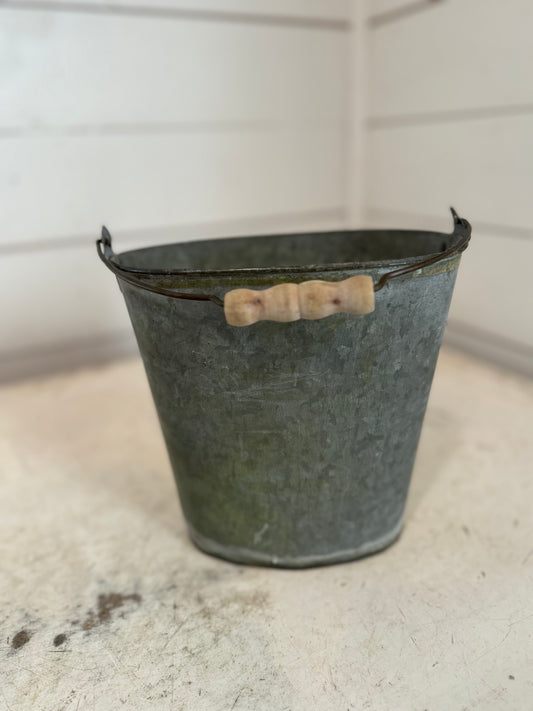 Smal Galvanized Half Bucket