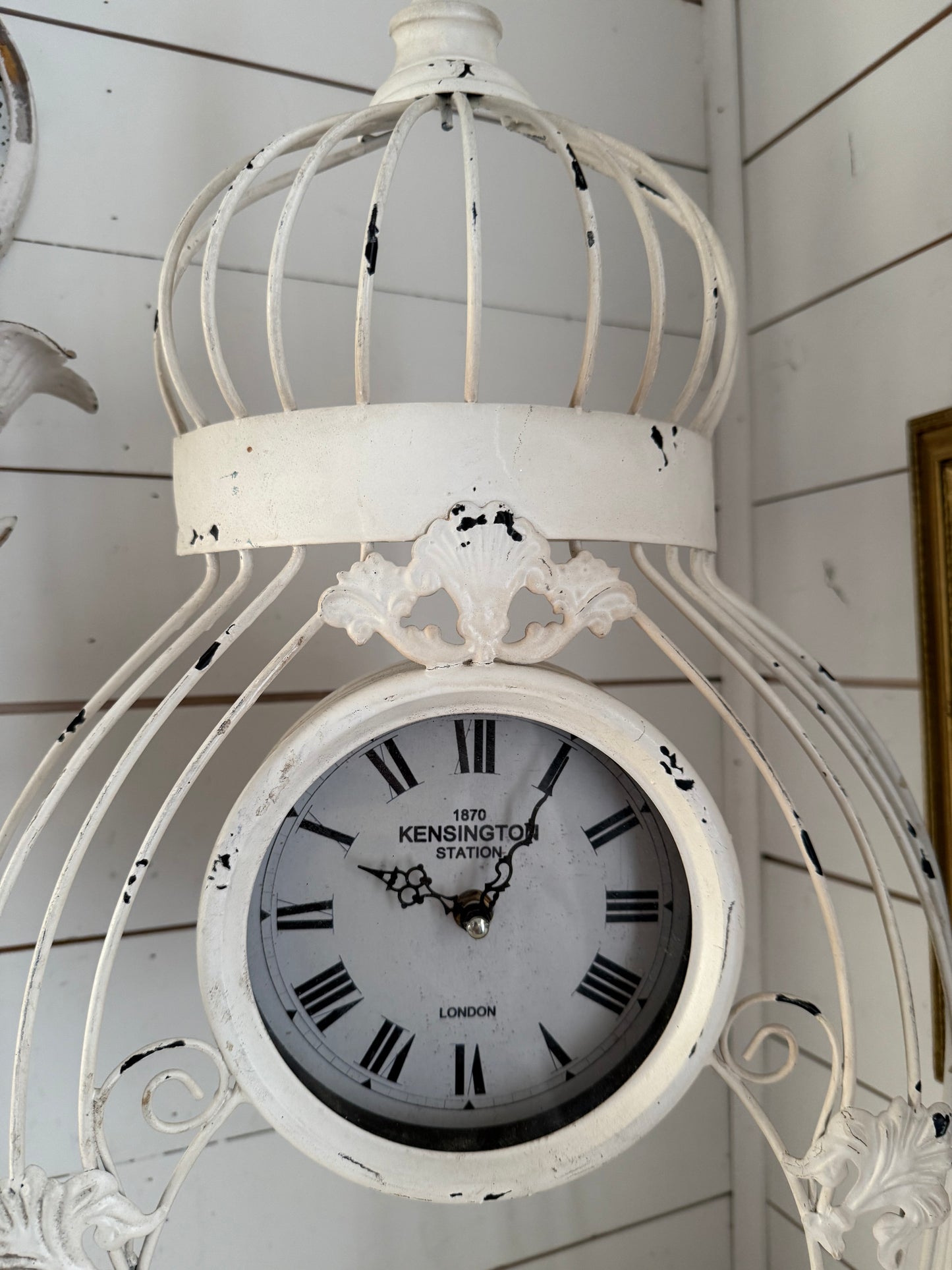 Oversized Birdhouse Clock with shelf