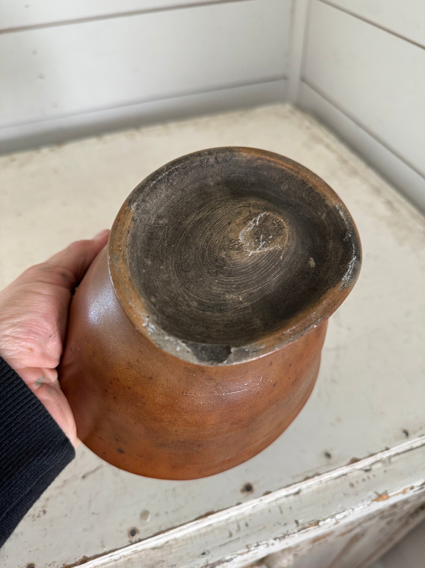 Antique Stoneware Lion Jelly Mould