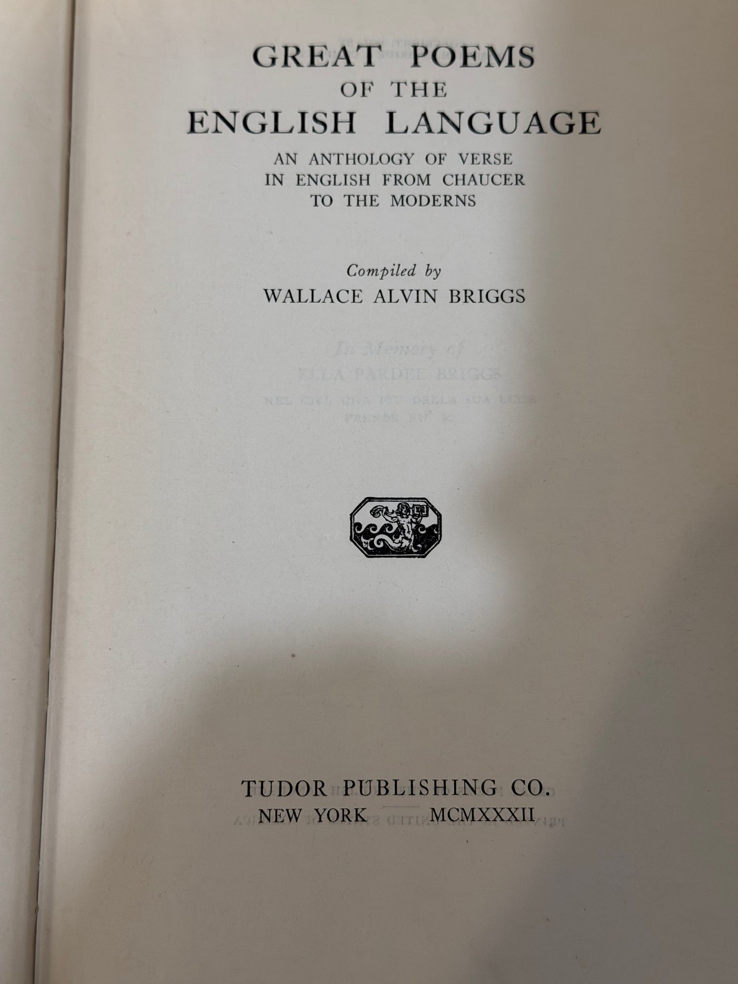 Great Poems of the English Language - Book