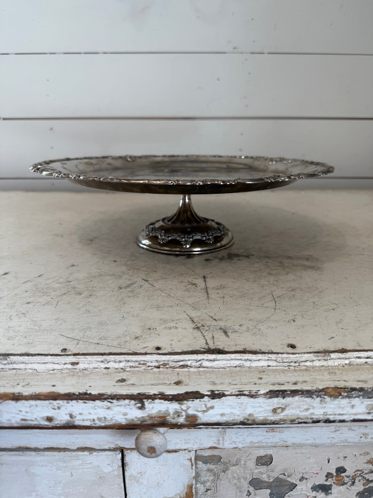 Vintage Silver plate pedestal