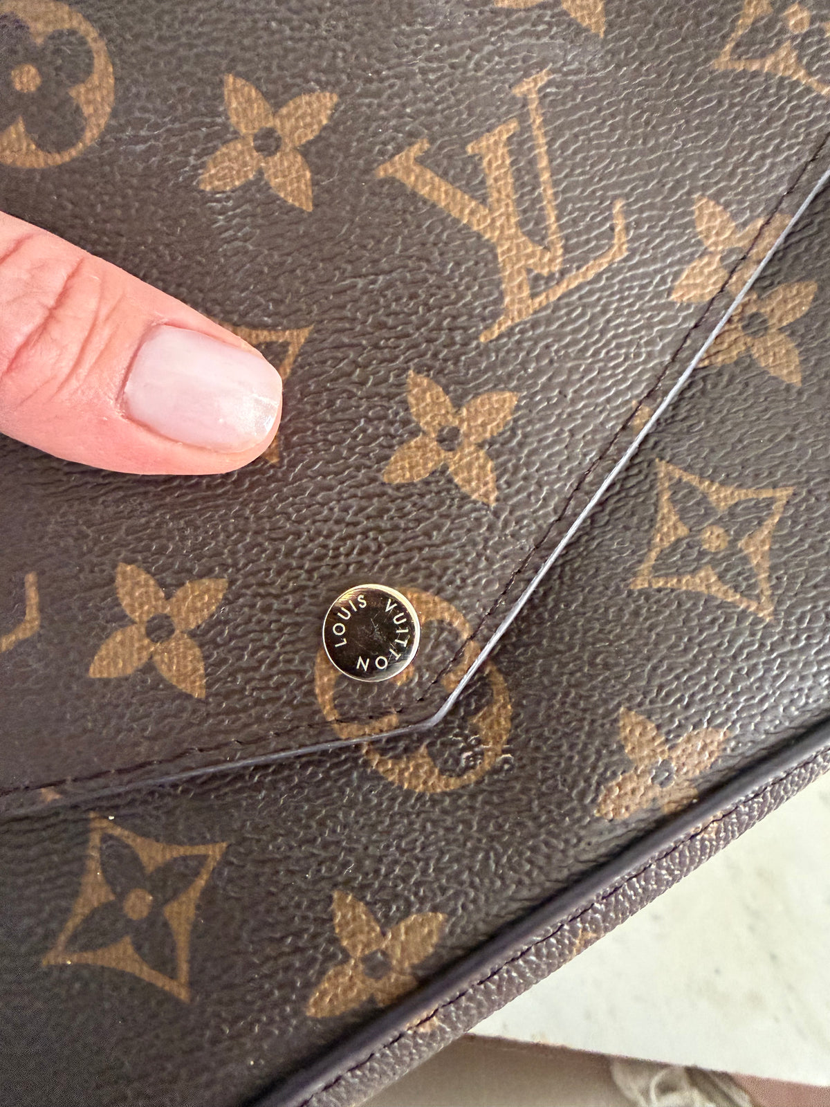 Faux Louis Vuitton Bag - No Strap