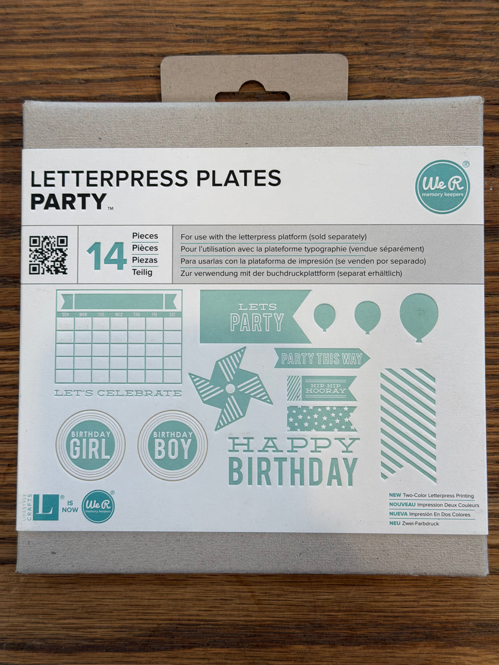 We R Memory Keepers Letter Press Plates - Sold Individually