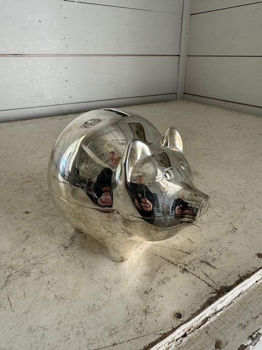 Silverplate Piggy Bank