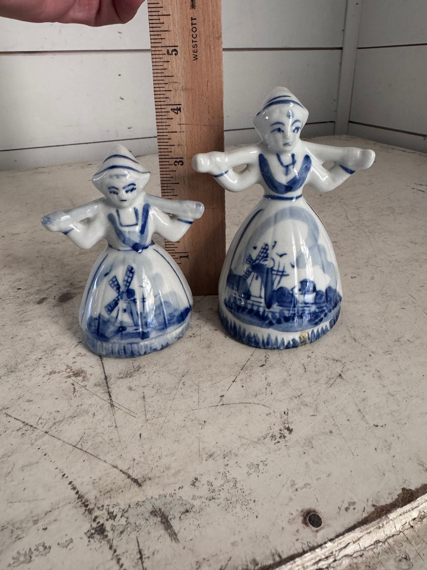 Vintage Dutch woman figures sold as a set