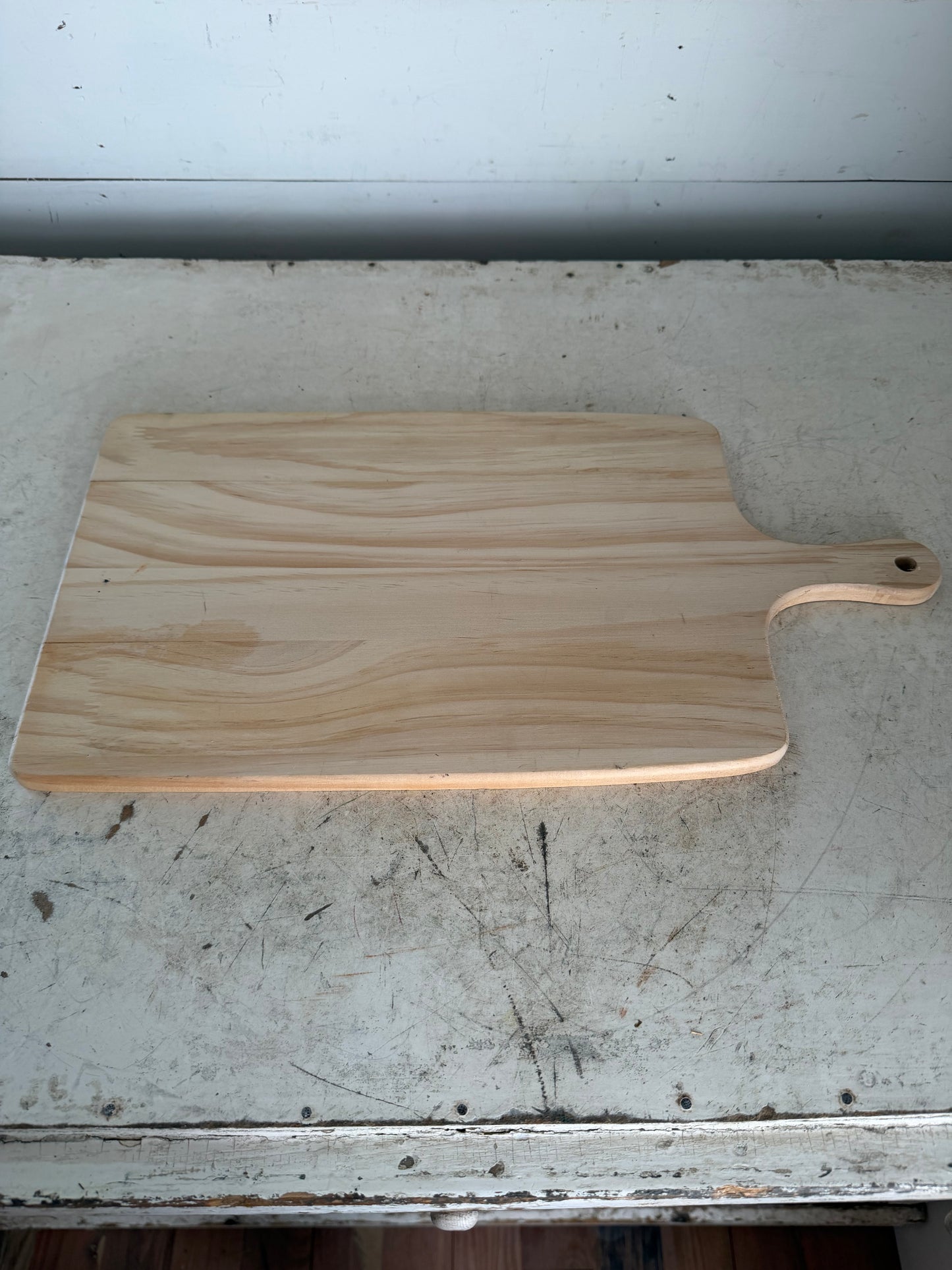 Wood Cutting Board With Handle - Will get makeover