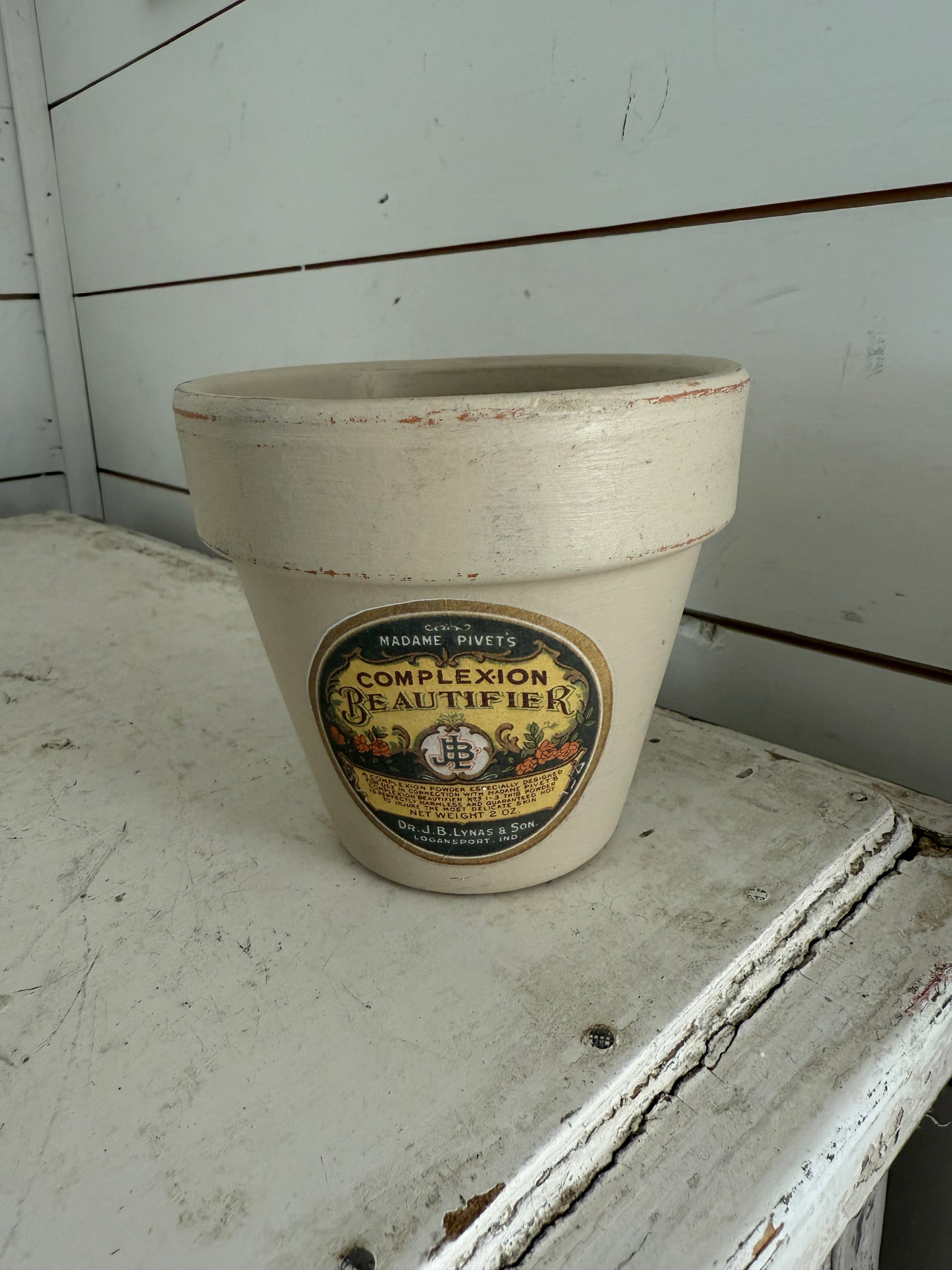 Terracotta Label Pot Sold Individually - Greenery not included