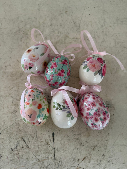 Set of Decorative Easter Egg Pendants