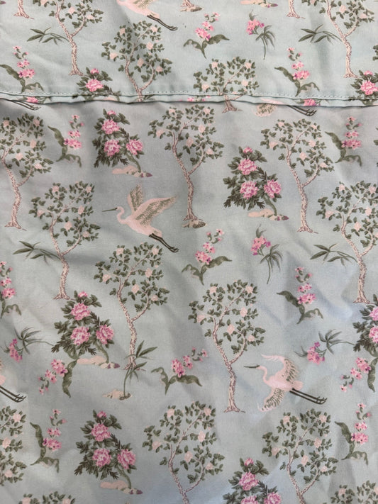 Chinoiserie style flat sheet full