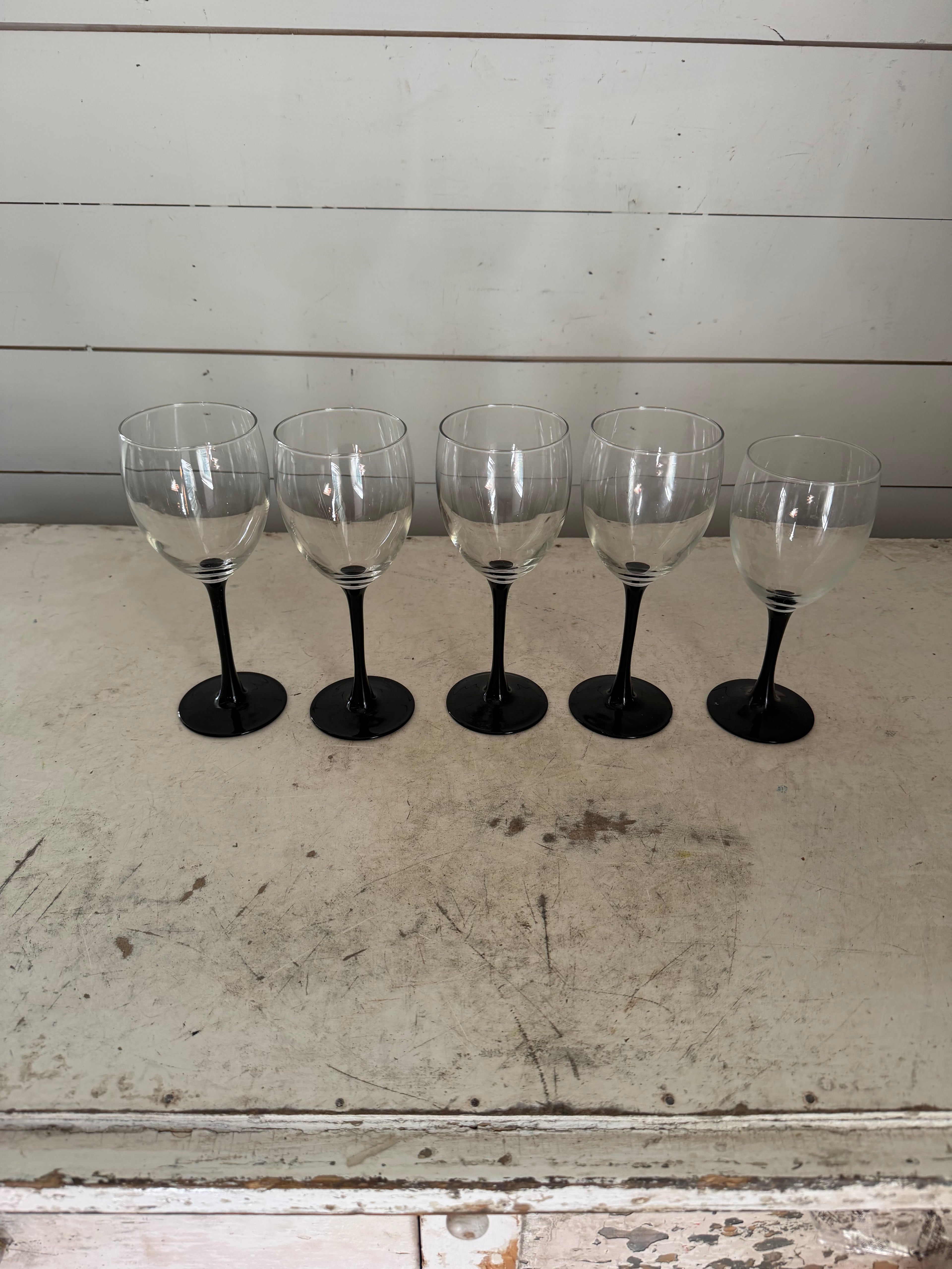 Vintage Luminarc Domino stemware glasses Sold Individually