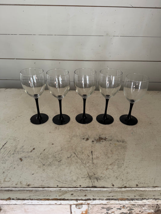 Vintage Luminarc Domino stemware glasses Sold Individually