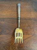 Antique Sheffield, England, Silver Plate Serving Fork