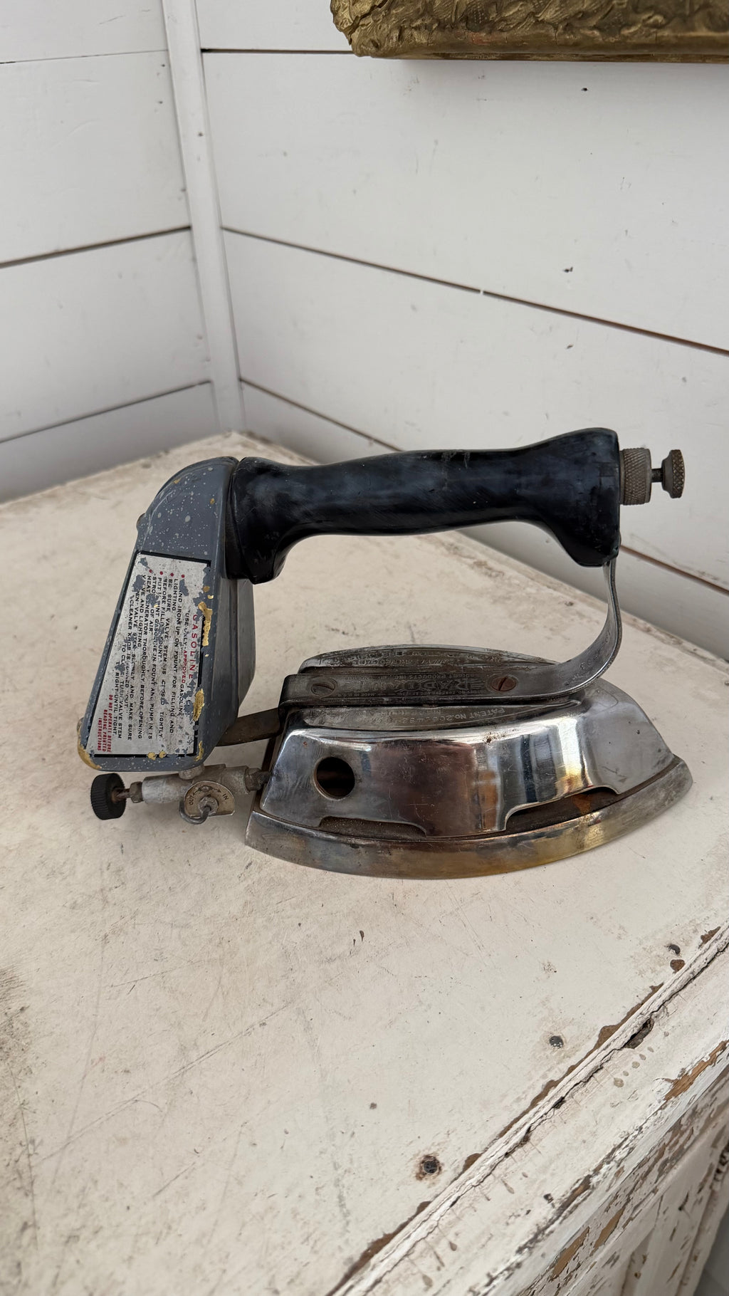 Ward "Quick Lighting" gasoline iron, dating back to at least December 1930 - Now For Home Decor
