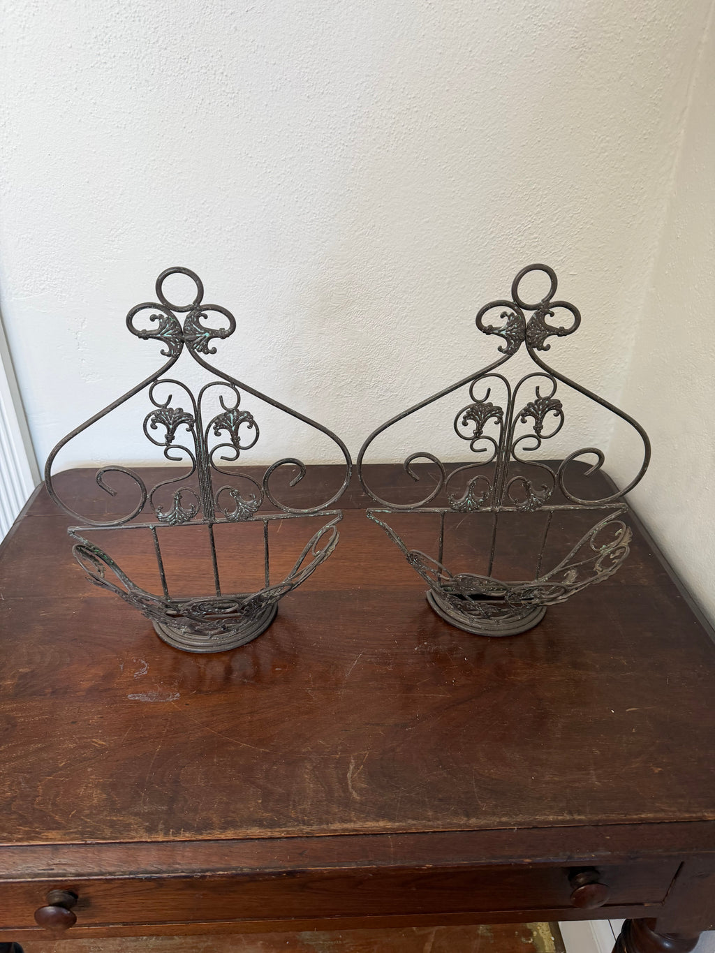 Ornate black metal Wall Sconce - Sold Individually