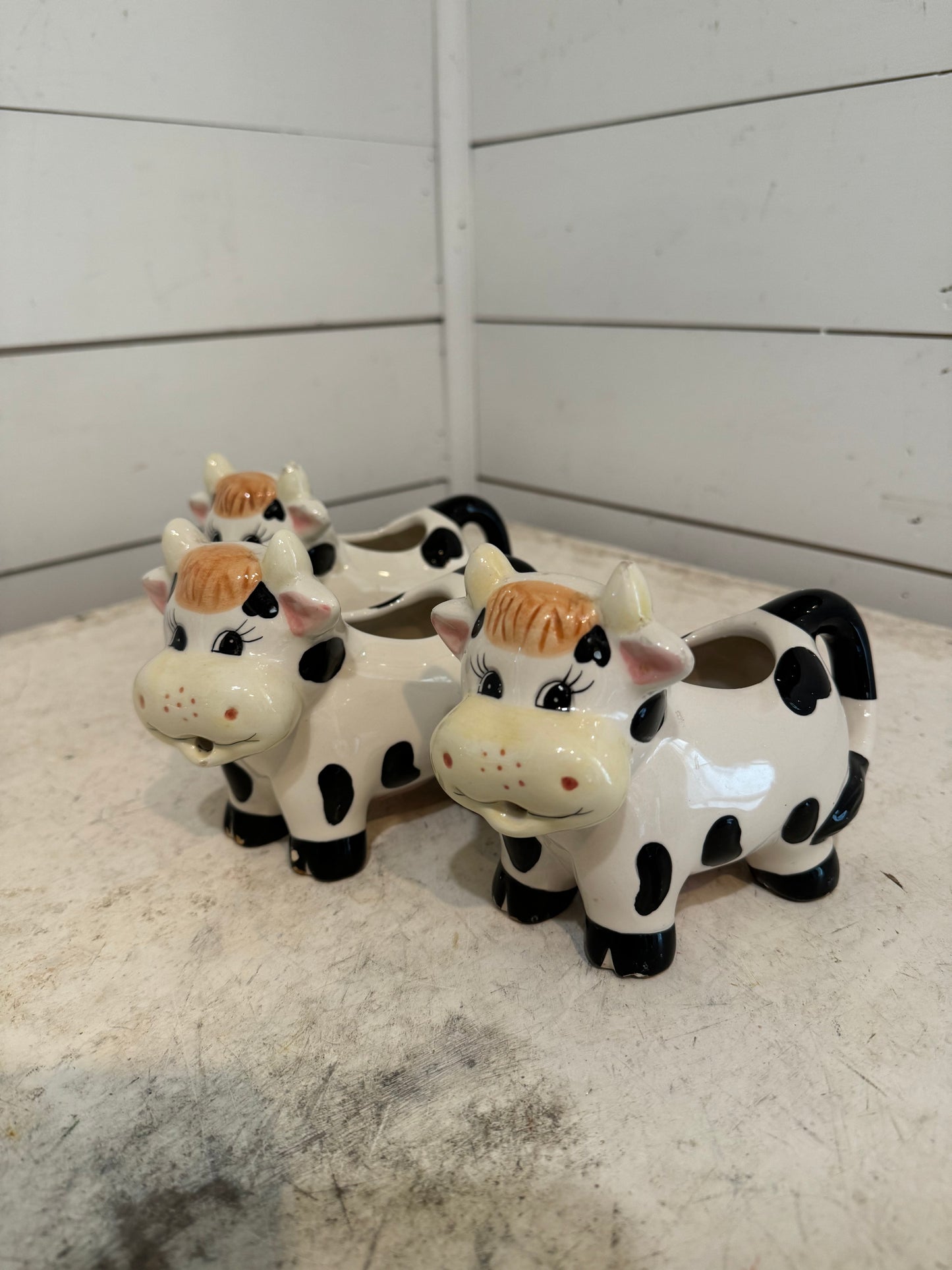 Vintage Cow Creamer -sold individually - has small chips